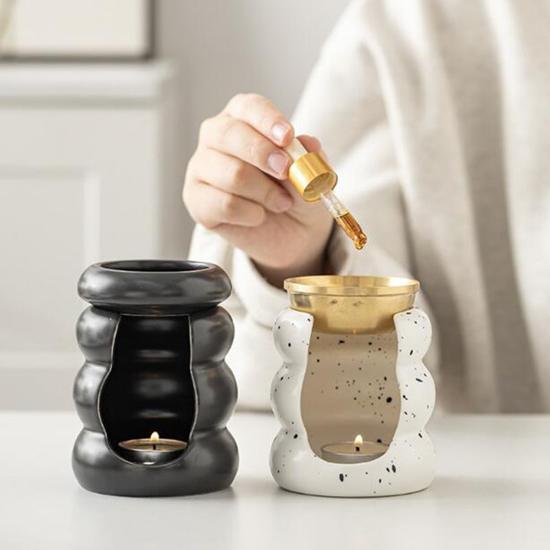 Home Fragrance Oils For Oil Burners - ファッションセラミックアロマセラピーバーナーエッセンシャルオイル炉キャンドルホルダーヨガ瞑想フレグランスディフューザーホームデコレーション