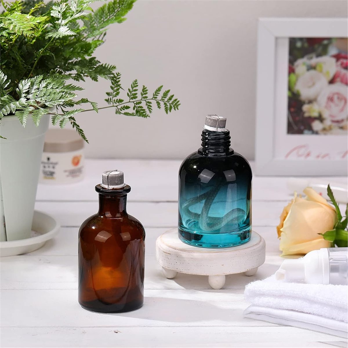 Home Fragrance Oils For Oil Burners - オイルランプ芯交換用、6.3インチエアコントロール触媒バーナー、フレグランスディフューザーおよび家の装飾用、2個パック