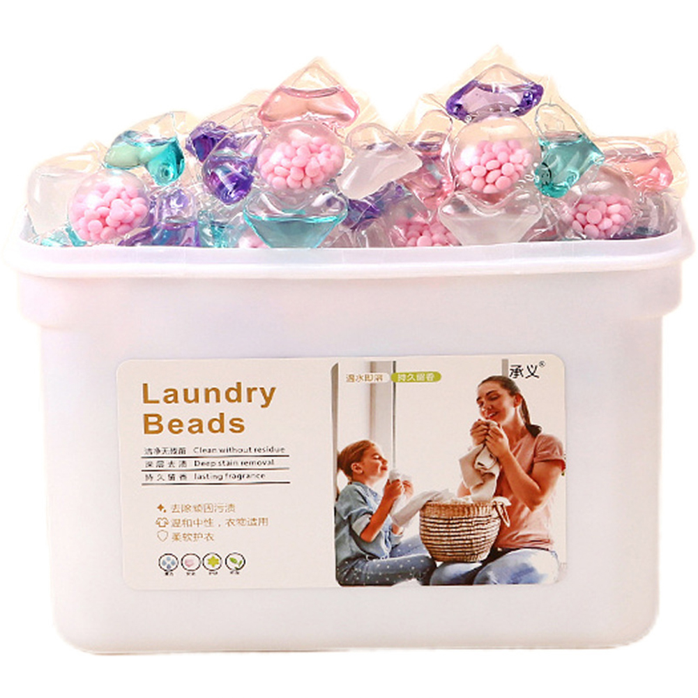 Home Fragrance Gel - 50個入り洗剤カプセルボール 5 in 1 洗濯洗剤カプセル 洗濯香りフレグランスビーズ