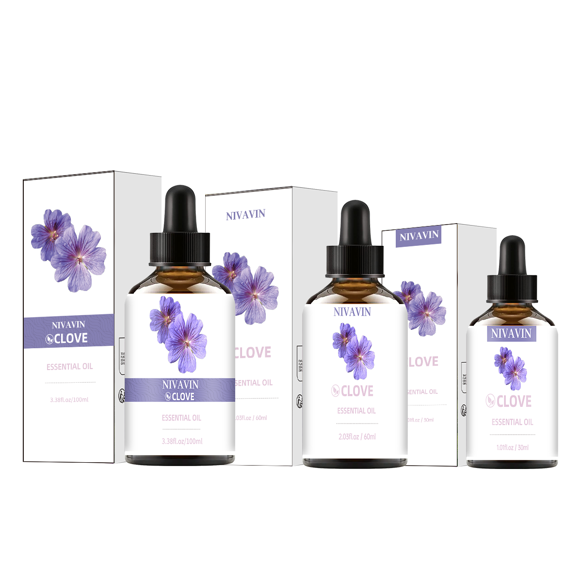 Home Fragrance Co - NIVAVIN 30ml/60ml/00ml クローブ精油、天然抽出、長時間持続する香り、様々な家庭環境に適しています。