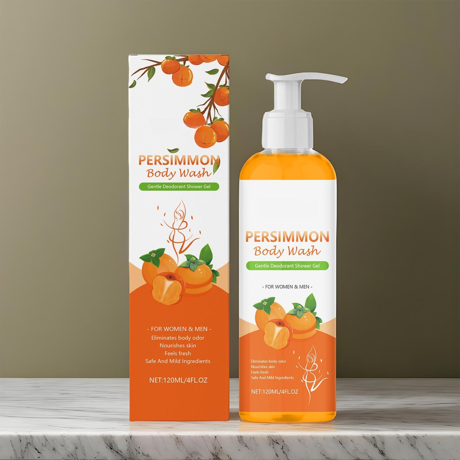 Home Fragrance Gel - 120ml パーシモンボディウォッシュ ボディデオドラントウォッシュ オイルコントロール スムージングフレグランス シャワージェル