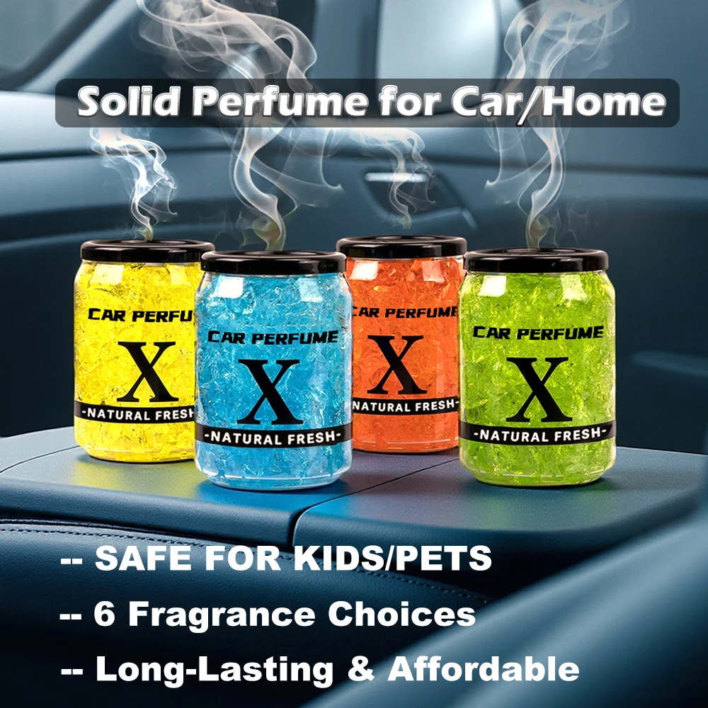 Home Fragrance Gel - 220g固形車用香水エアフレッシュナー、寝室、リビングルーム、バスルーム、靴箱用の耐久性のある消臭ジェル、一般的な香り
