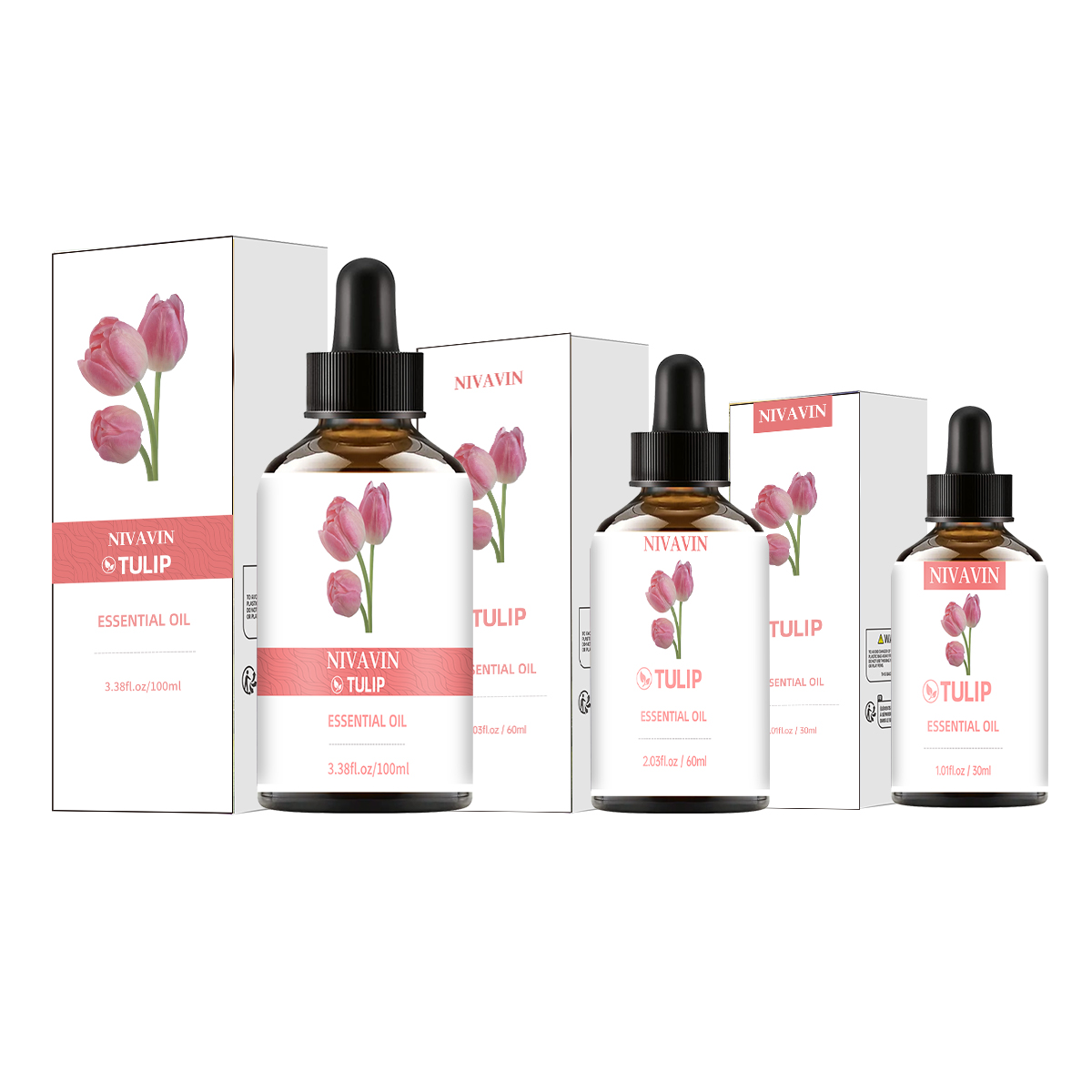 Home Fragrance Co - NIVAVIN 30ml/60ml/100ml チューリップエッセンシャルオイル、植物から自然抽出、豊かな香り、家庭用に最適。
