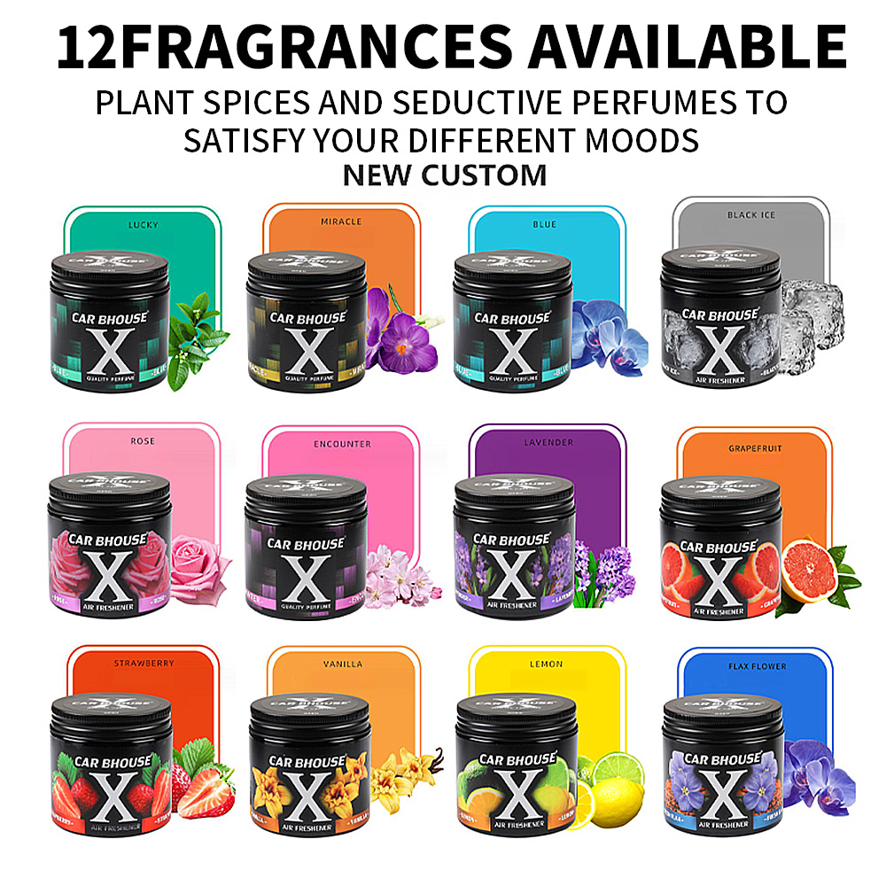 車の芳香剤固体ケルナルラベンダーレモン自動車アクセサリーバニ - Home Fragrance Gel のレビューと価格