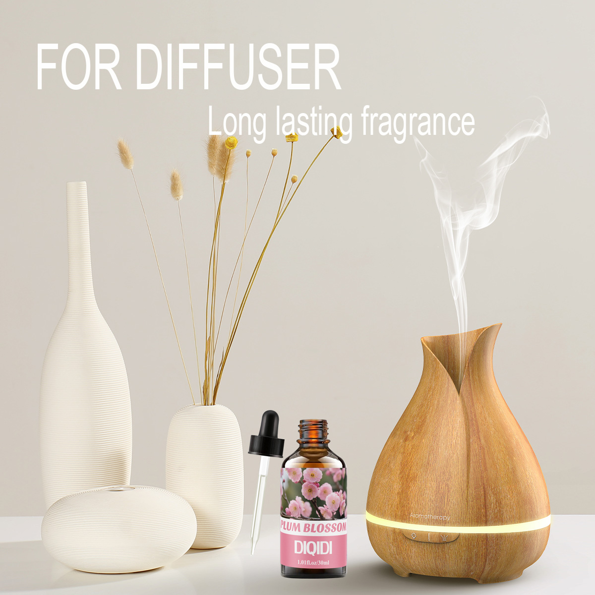 梅のエッセンシャルオイル、持続するフローラルの香り、スキンケ - Home Fragrance Co のレビューと価格
