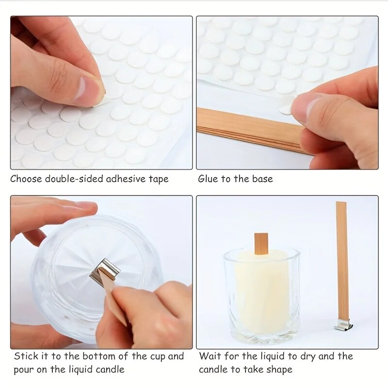 30 個の高品質木製キャンドル芯クリップベースクラフト籐パラ - Beeswax Taper Candle のレビューと価格