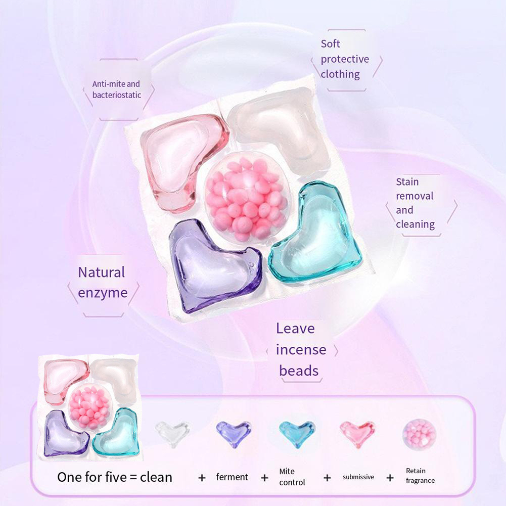 50個入り洗剤カプセルボール 5 in 1 洗濯洗剤カプセル - Home Fragrance Gel のレビューと価格