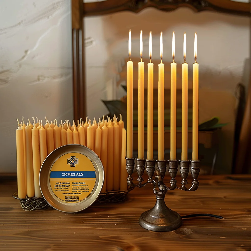 25 ピース/1 パックハヌカキャンドル天然蜜蝋ハヌカキャン - Beeswax Taper Candle のレビューと価格