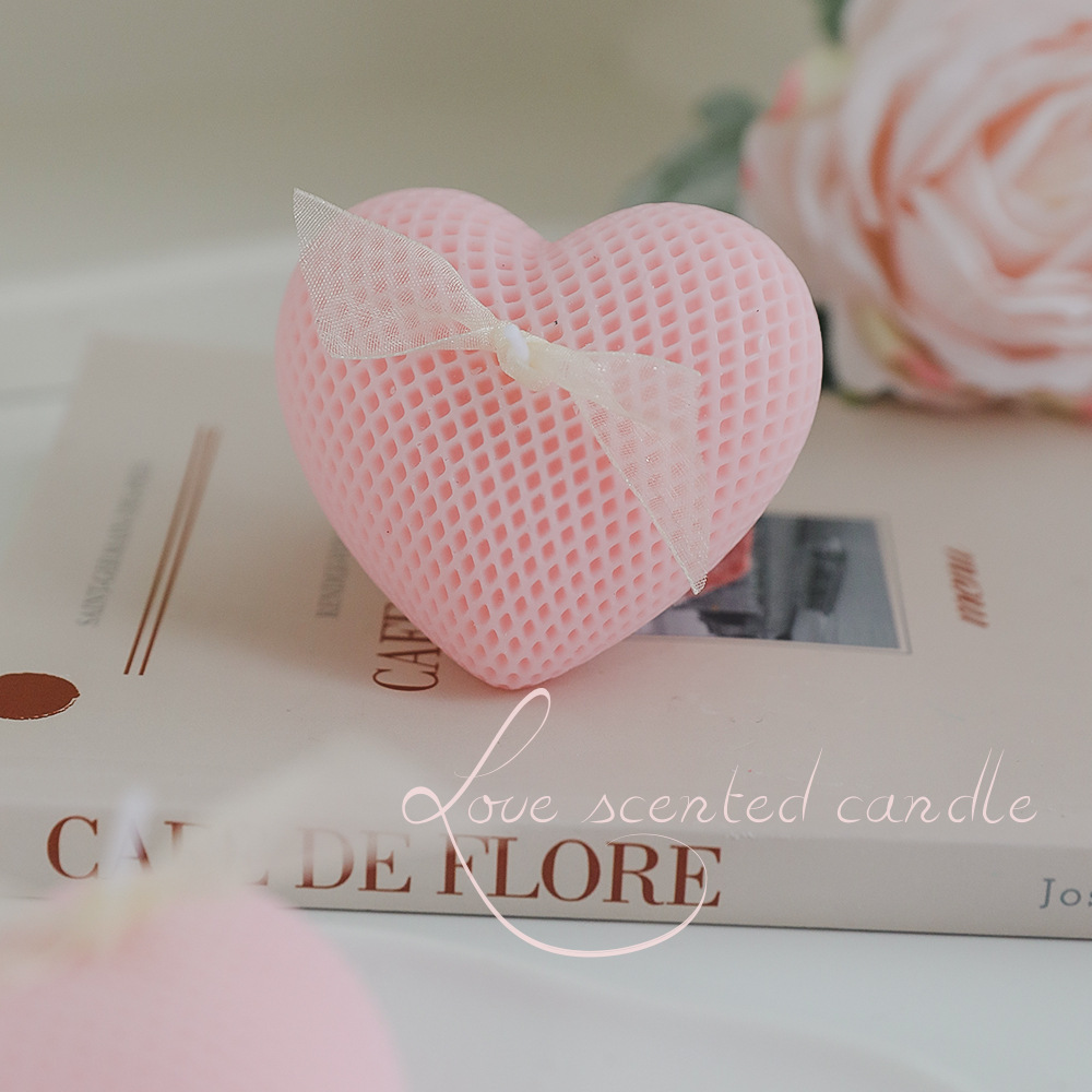カスタムキャンドル ホームフレグランス ハート型の香り付きキ - Home Fragrance Scented Candle のレビューと価格