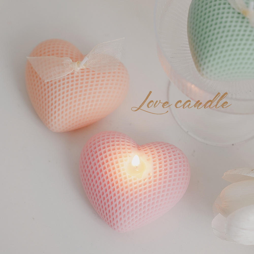 カスタムキャンドル ホームフレグランス ハート型の香り付きキ - Home Fragrance Scented Candle のレビューと価格
