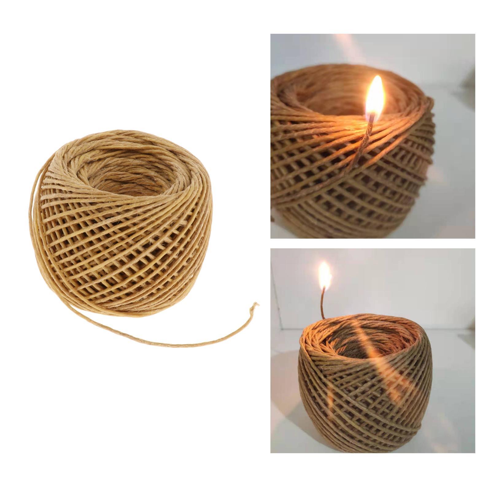 キャンドル芯 天然蜜蝋 ヘンプワックスコード エコフレンドリ - Beeswax Taper Candle のレビューと価格