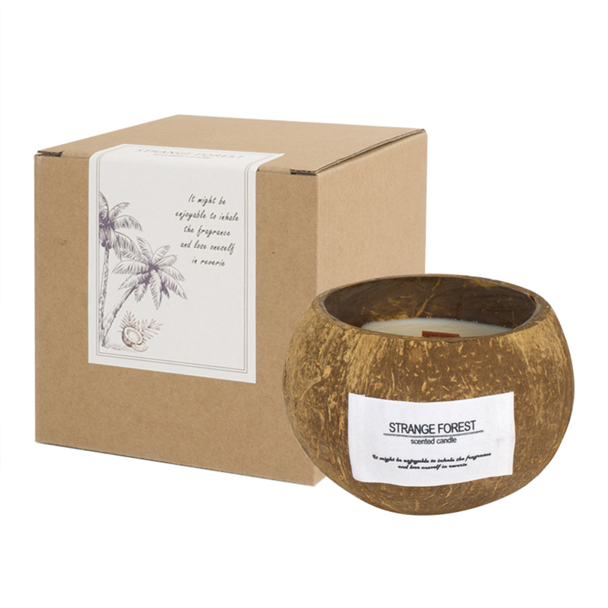 ココナッツシェル アロマセラピー キャンドル エッセンシャル - Home Fragrance Scented Candle のレビューと価格