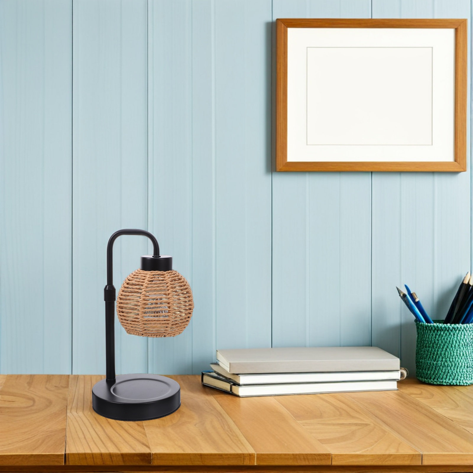 リネンシェード付き電気ワックスメルトウォーマーランプ、明るさ - Home Fragrance Scented Candle のレビューと価格