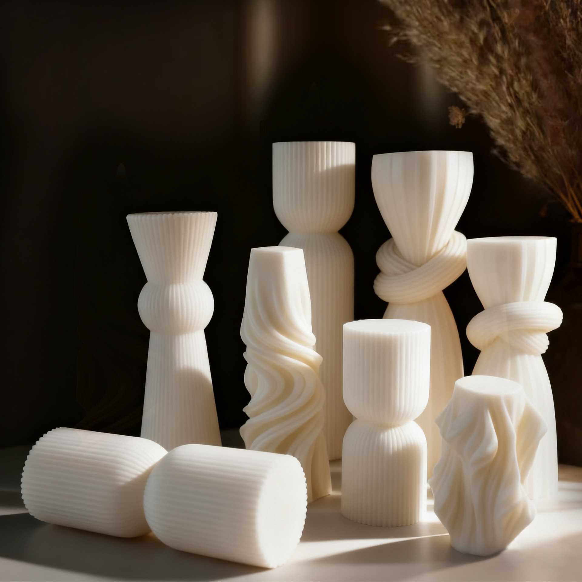 北欧ミニマリストホワイト香りのキャンドル雰囲気ホームデコレー - Home Fragrance Scented Candle のレビューと価格
