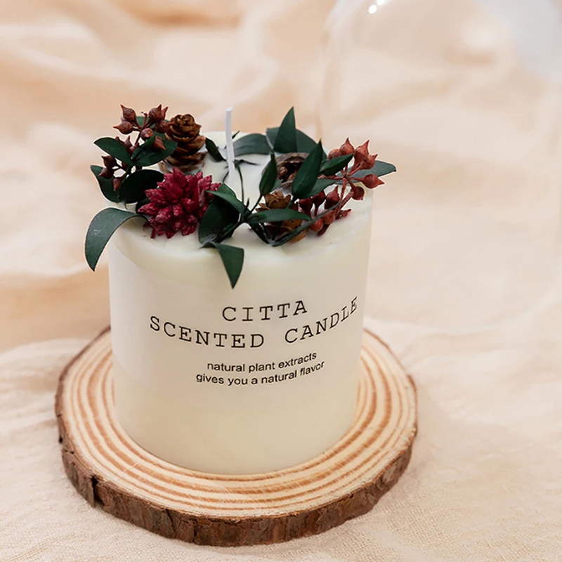 木製ホルダー付きの森シリーズの香りのキャンドル,4つのフレグ - Home Fragrance Scented Candle のレビューと価格