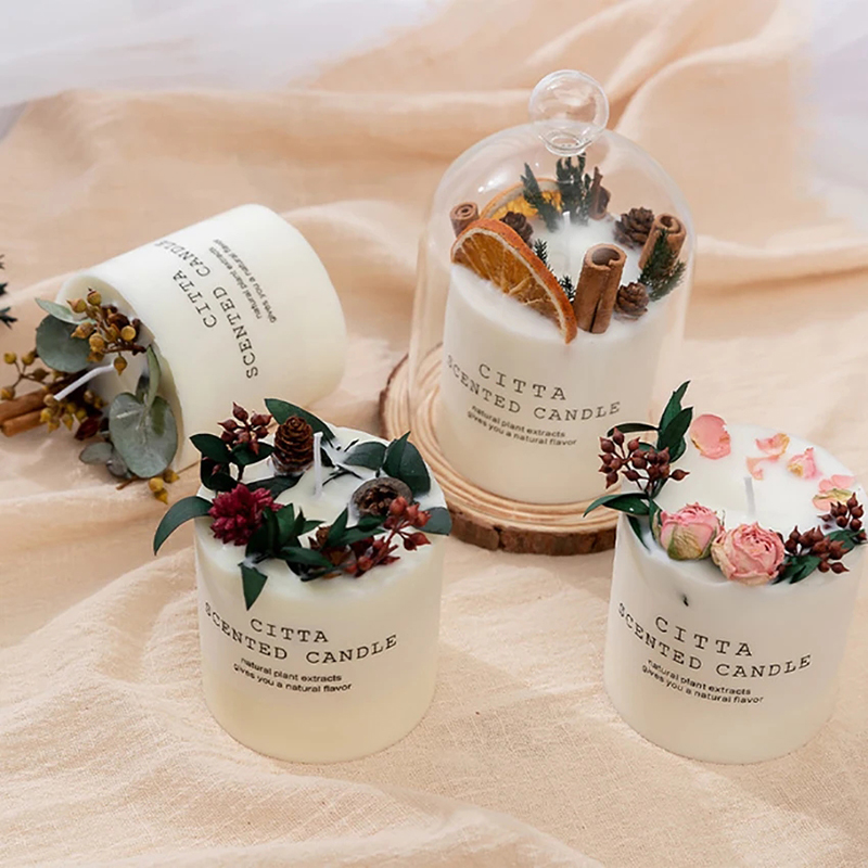 木製ホルダー付きの森シリーズの香りのキャンドル,4つのフレグ - Home Fragrance Scented Candle のレビューと価格