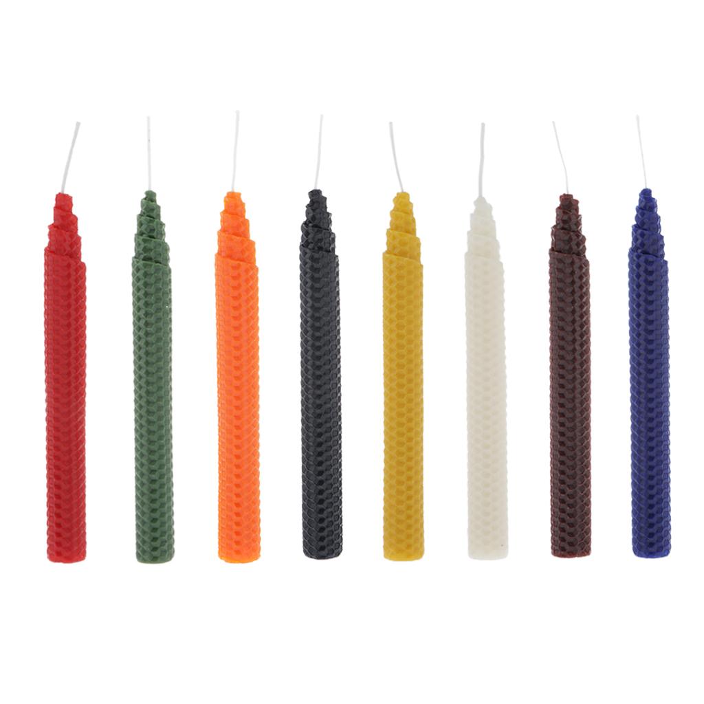 手作り天然蜜蝋キャンドル、滴り落ちないテーパー型装飾ワックス - Beeswax Taper Candle のレビューと価格