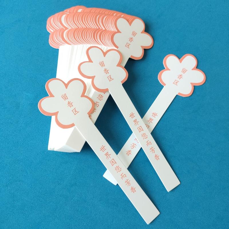 10 枚の花の形をした香水テストストリップ、空白の書き込みエ - Home Fragrance Perfume のレビューと価格