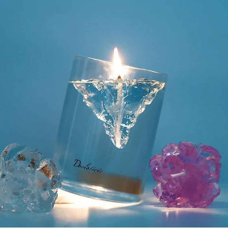 フローティング氷山キャンドル、手作りゼリーワックスキャンドル - Home Fragrance Gel のレビューと価格