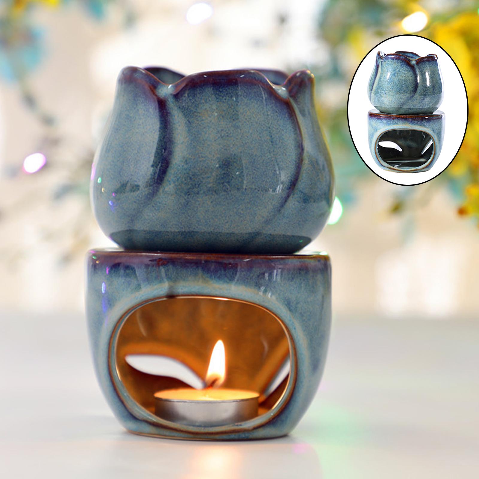 チューリップセラミックアロマセラピーオイルバーナー分割炉ワッ - Home Fragrance Oils For Oil Burners のレビューと価格