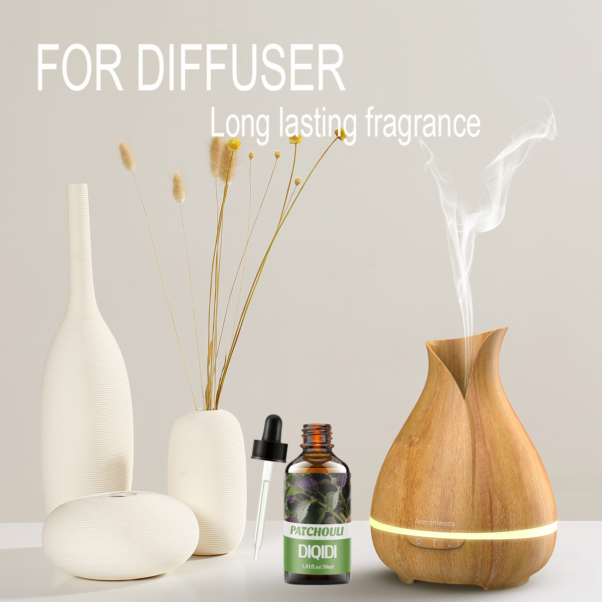 パチュリ精油、植物精油、顔、体のケア、ホームフレグランス、ア - Home Fragrance Co のレビューと価格