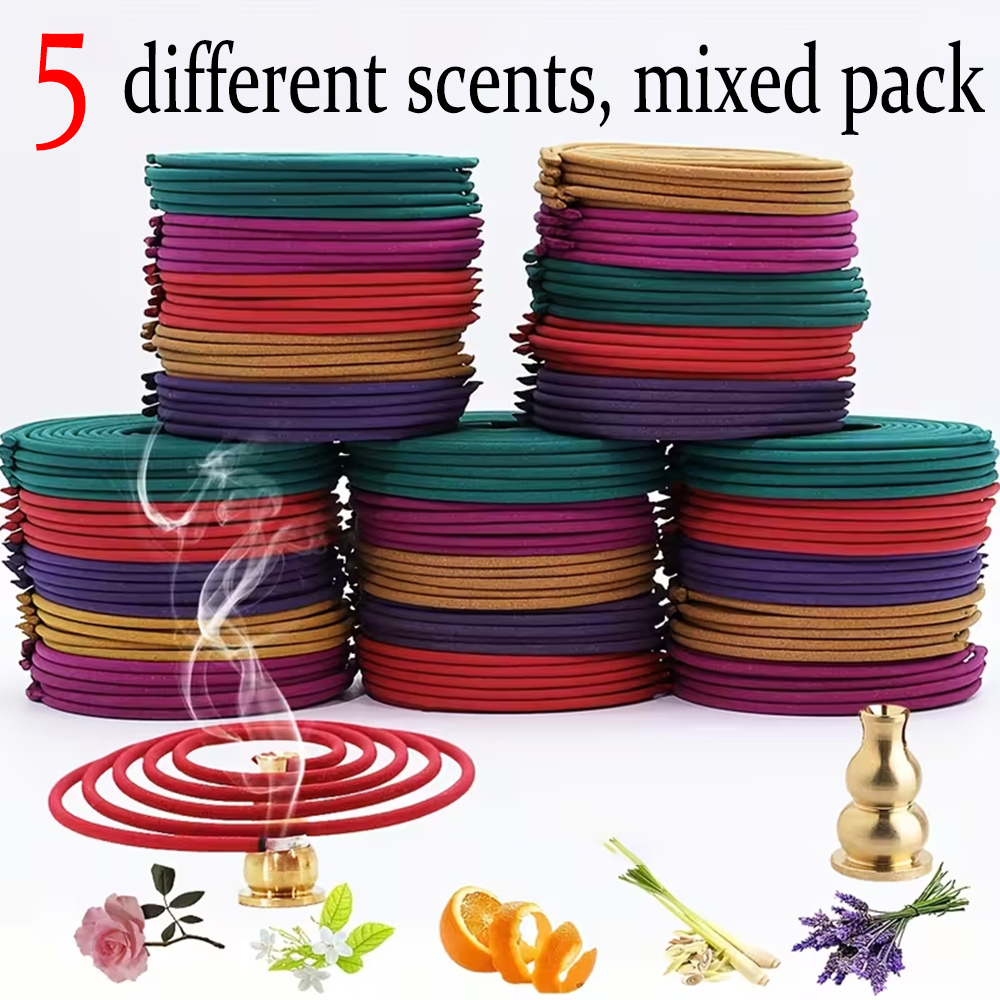 高品質クラシック螺旋香混合セット、6本入り。 直径3cmの手 - Home Fragrance Scented Candle のレビューと価格