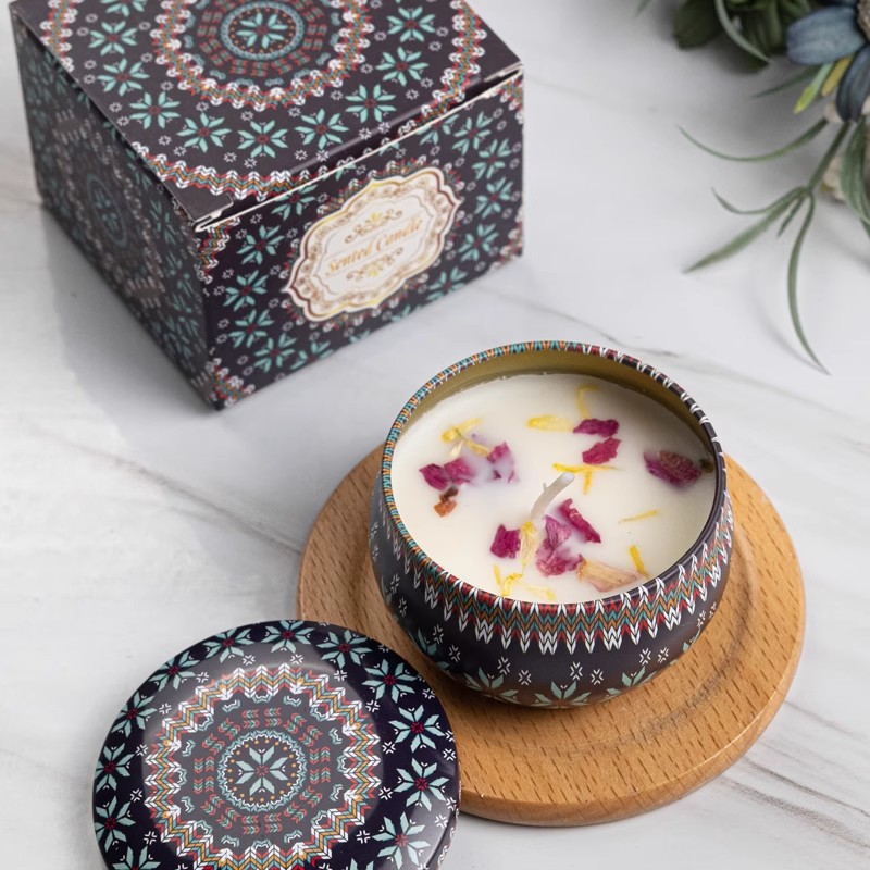 1/4 個ヴィンテージ香り付きキャンドル大豆ワックスキャンド - Home Fragrance Scented Candle のレビューと価格